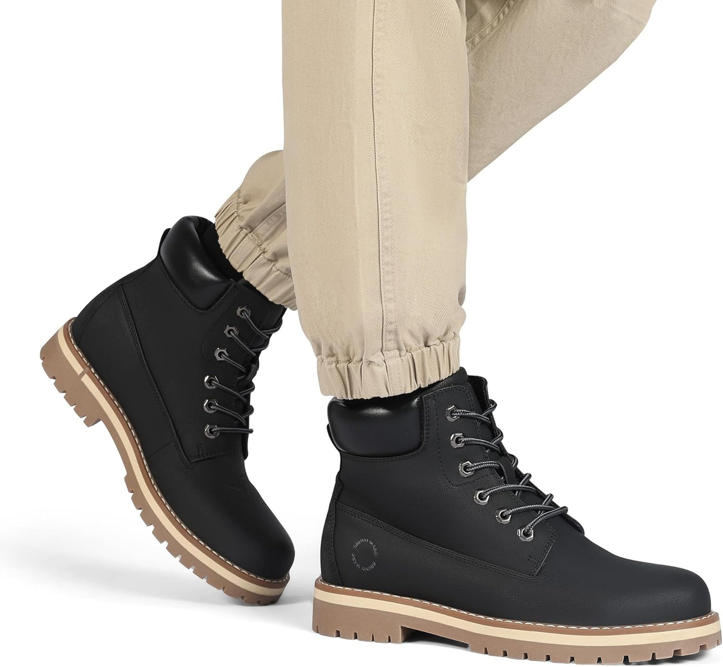 Bruno Marc Winterschuhe Herren Winterstiefel Jungs Warm Gefüttert Schneestiefel Kurzschaft Stiefeletten Arbeit Stiefel Winter Outdoor Trekking Wander Schuhe