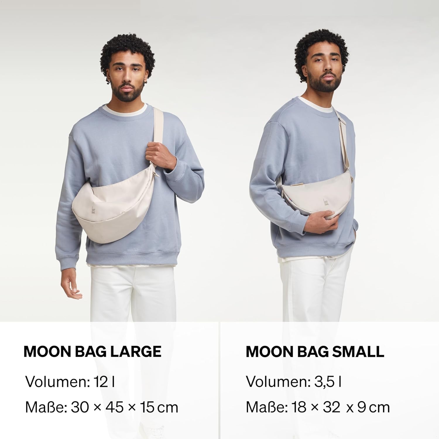 GOT BAG Crossbody Moon Bag | Halbmond Handtasche Wasserabweisend | Stylische Umhängetasche Mit Verstellbarem Gurt